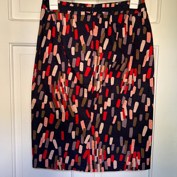 BODEN pencil skirt, Hardly worn, navy/multi, Size 4R - Picture 2 of 5